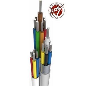 CQR CABS4 100M Type 2 PVC Screened 4 Core Professional Cable, White